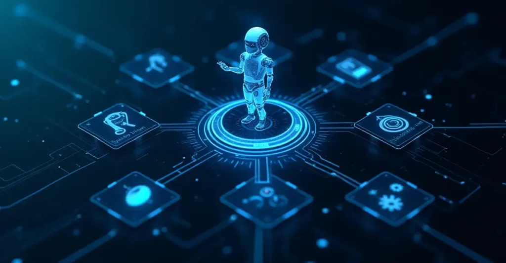 An Agentic AI system coordinating multiple agents to handle complex workflows autonomously.