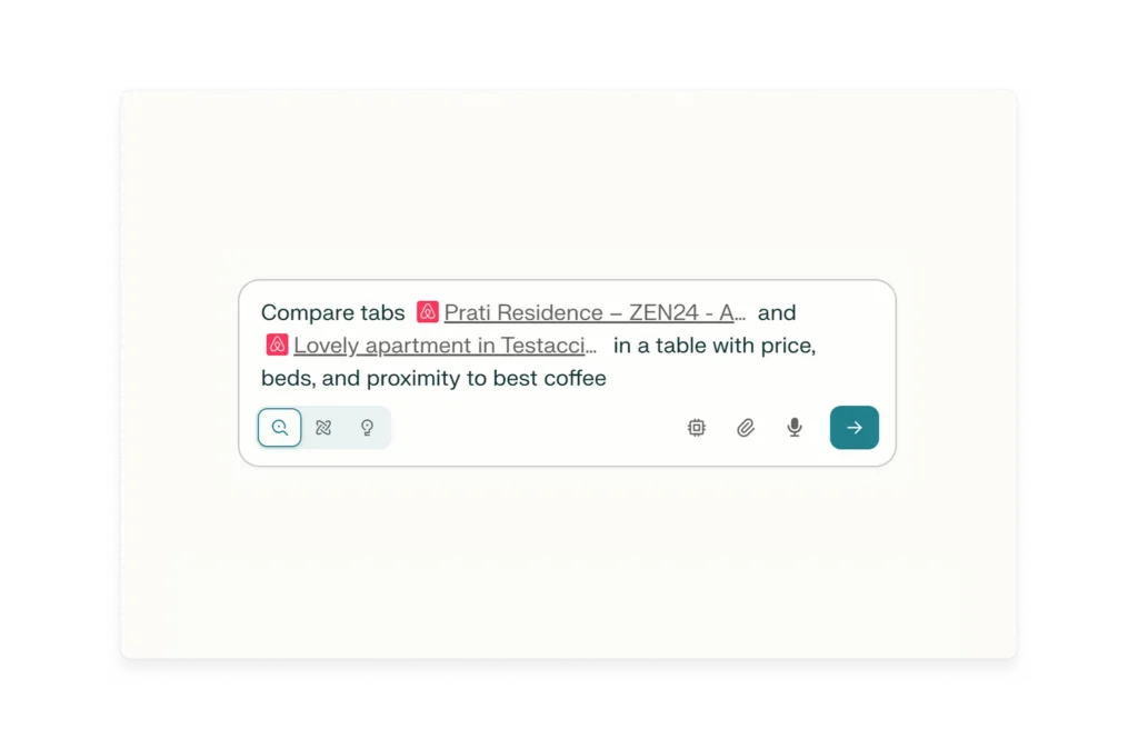 comet browser features