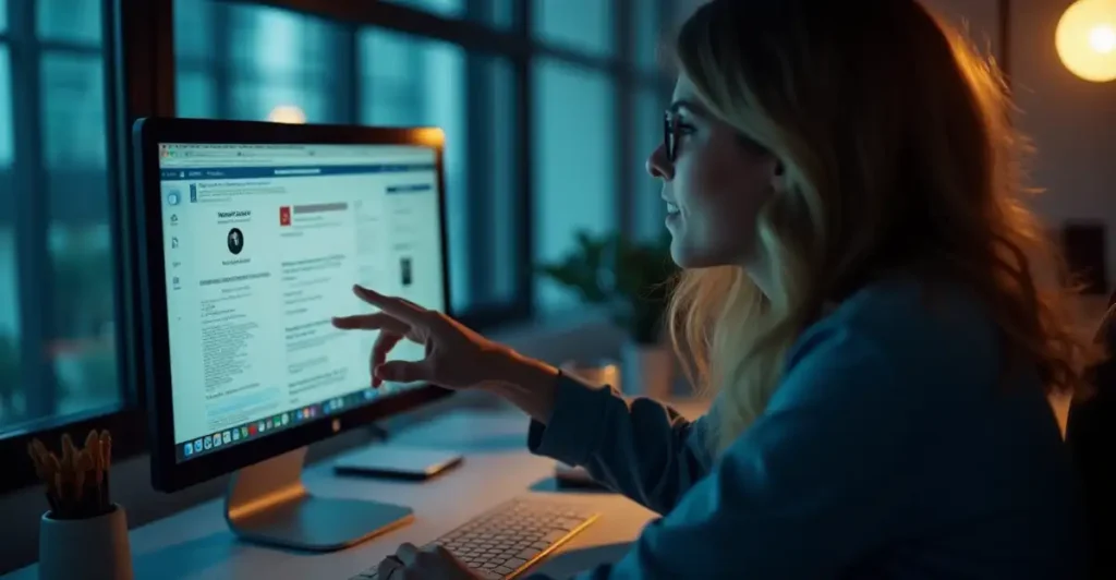 Content professional demonstrating AI content quality optimization through strategic editing and enhancement