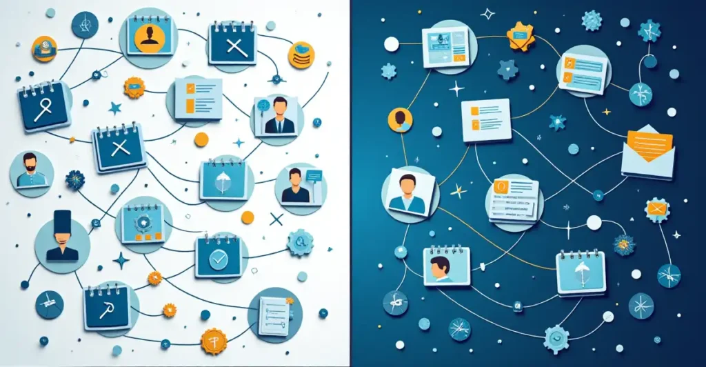 Visual comparison showing the importance of ChatGPT connector human oversight in preventing AI automation failures